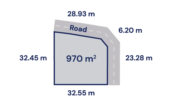 Plot №45 dimensions